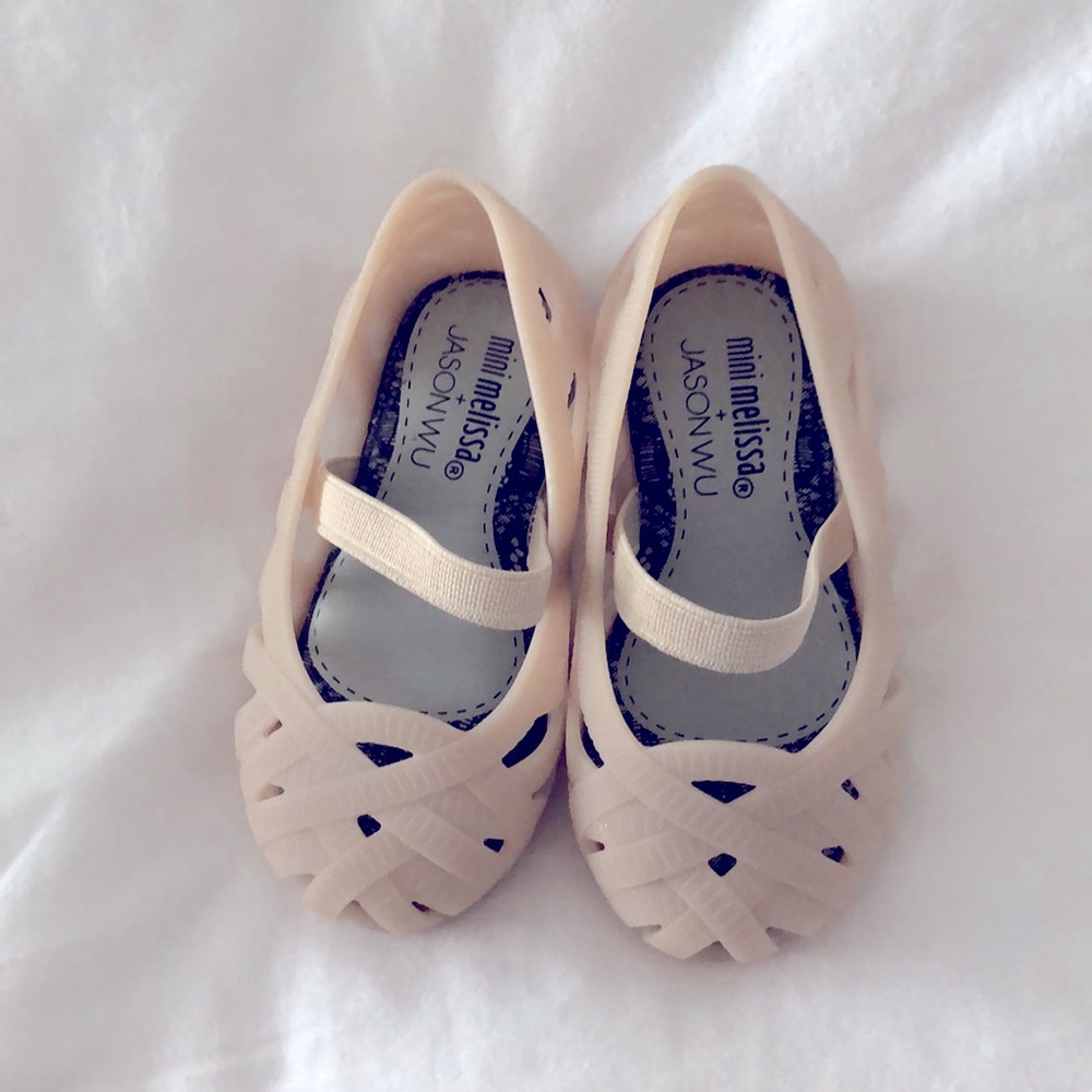 Mini Melissa x Jason Wu Baby Girls Summer Shoes in Blush Pink, size 5